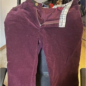 Burberry Corduroy Pants Size US 12